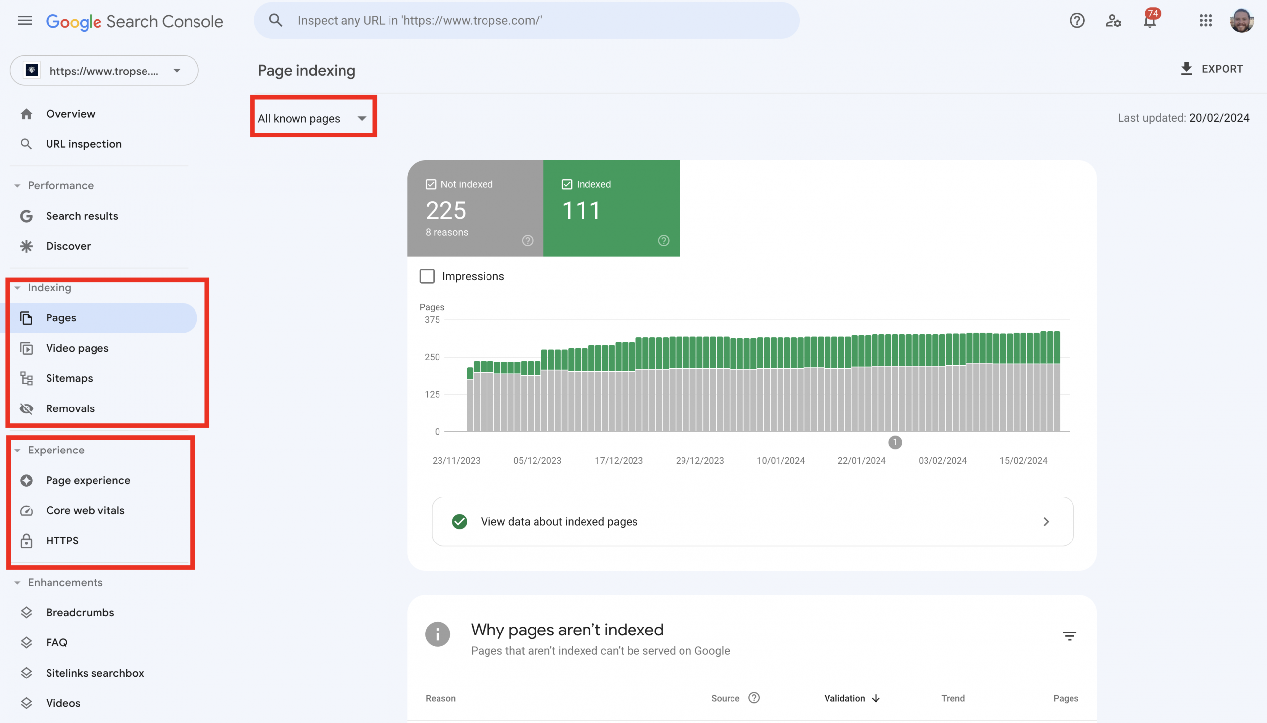 Google Search Console page indexing alexis piippo | Digital Marknadsföring, SEO, SEM