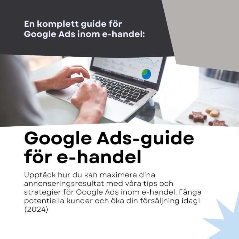 Google ads guide för ehandel 2024